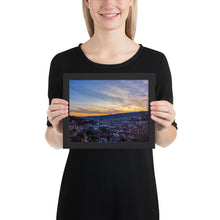 Lade das Bild in den Galerie-Viewer, Stuttgart Poster - Ausblick Süd to Mitte - gerahmt - kesselshop.tv