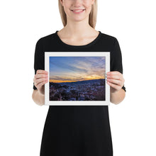 Lade das Bild in den Galerie-Viewer, Stuttgart Poster - Ausblick Süd to Mitte - gerahmt - kesselshop.tv