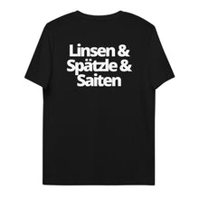 Lade das Bild in den Galerie-Viewer, Linsen & Spätzle & Saiten - Shirt unisex - diverse Farben - kesselshop.tv