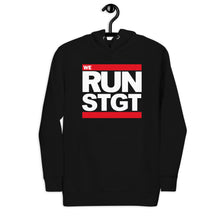 Lade das Bild in den Galerie-Viewer, We RUN STGT Hoodie Unisex - Black / Navy