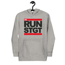 Lade das Bild in den Galerie-Viewer, We RUN STGT Hoodie Unisex - White / Grey