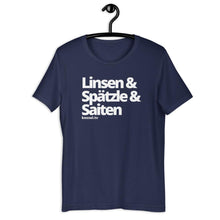 Lade das Bild in den Galerie-Viewer, Linsen & Spätzle & Saiten - Shirt unisex - diverse Farben - kesselshop.tv