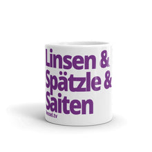 Lade das Bild in den Galerie-Viewer, KTV-Tasse - Linsen, Spätzle & Saiten - kesselshop.tv