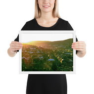 Stuttgart Poster - Weinsteige View - gerahmt