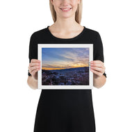 Stuttgart Poster - Ausblick Süd to Mitte - gerahmt - kesselshop.tv